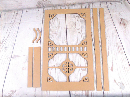 12&quot; x 18&quot; DIY Unfinished Farmhouse Screen Door Kit