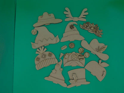 Interchangeable Hats for Animal Bases