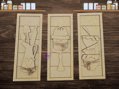 Kitchen Baking Trio Shelf Sitter/Leaner