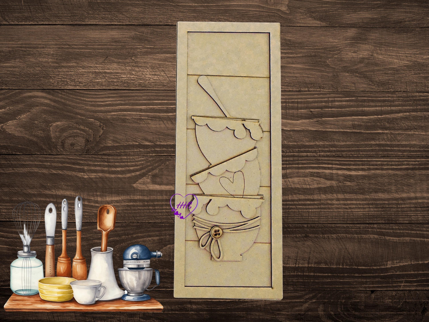 Kitchen Baking Trio Shelf Sitter/Leaner