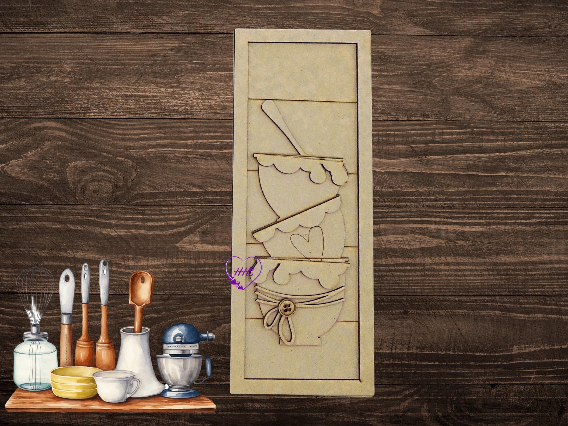 Kitchen Baking Trio Shelf Sitter/Leaner