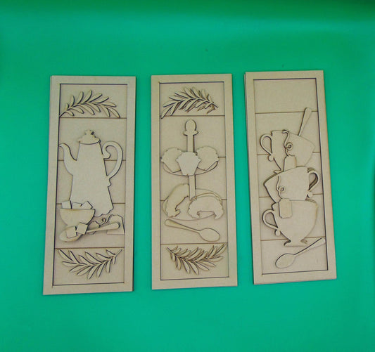 Tea Trio Shelf Sitter/Leaner