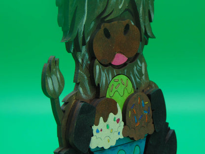 Small Ice Cream Highland Cow