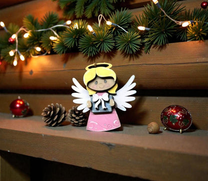 Whimsical Angel Ornament Set – Layered Christmas Angel Collection (6 Designs)