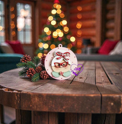 Holiday Character Ornament Bundle – Whimsical Christmas Round Set (9 Designs)