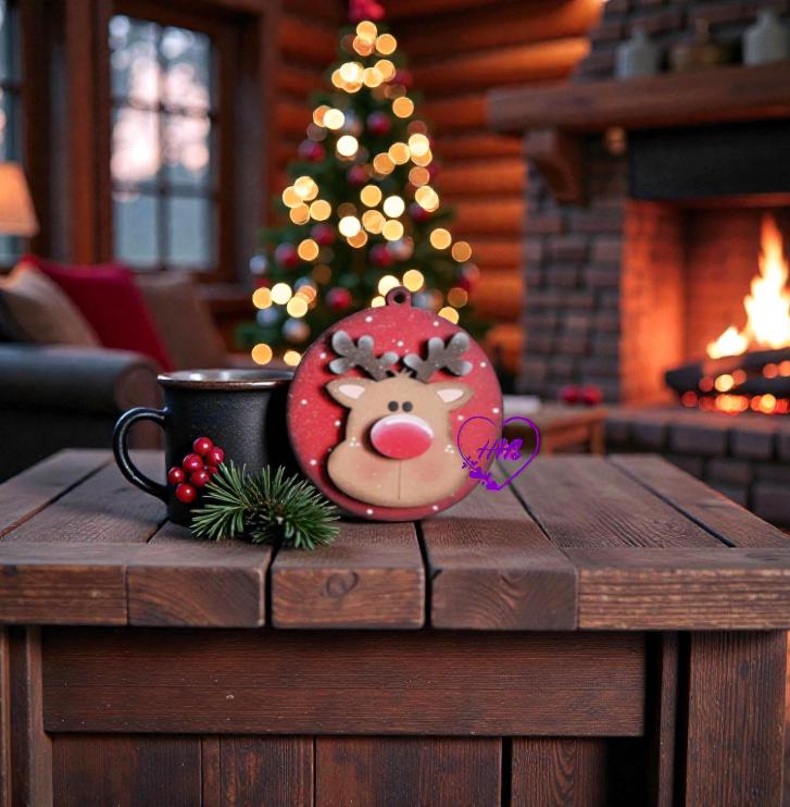 Holiday Character Ornament Bundle – Whimsical Christmas Round Set (9 Designs)