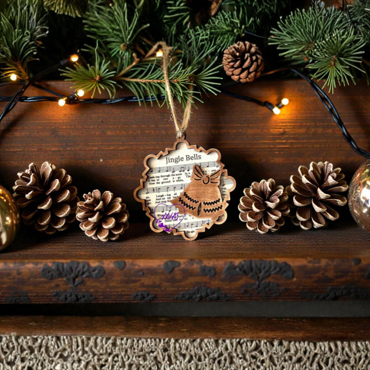Sheet Music Christmas Ornament Collection – Layered Holiday Icons