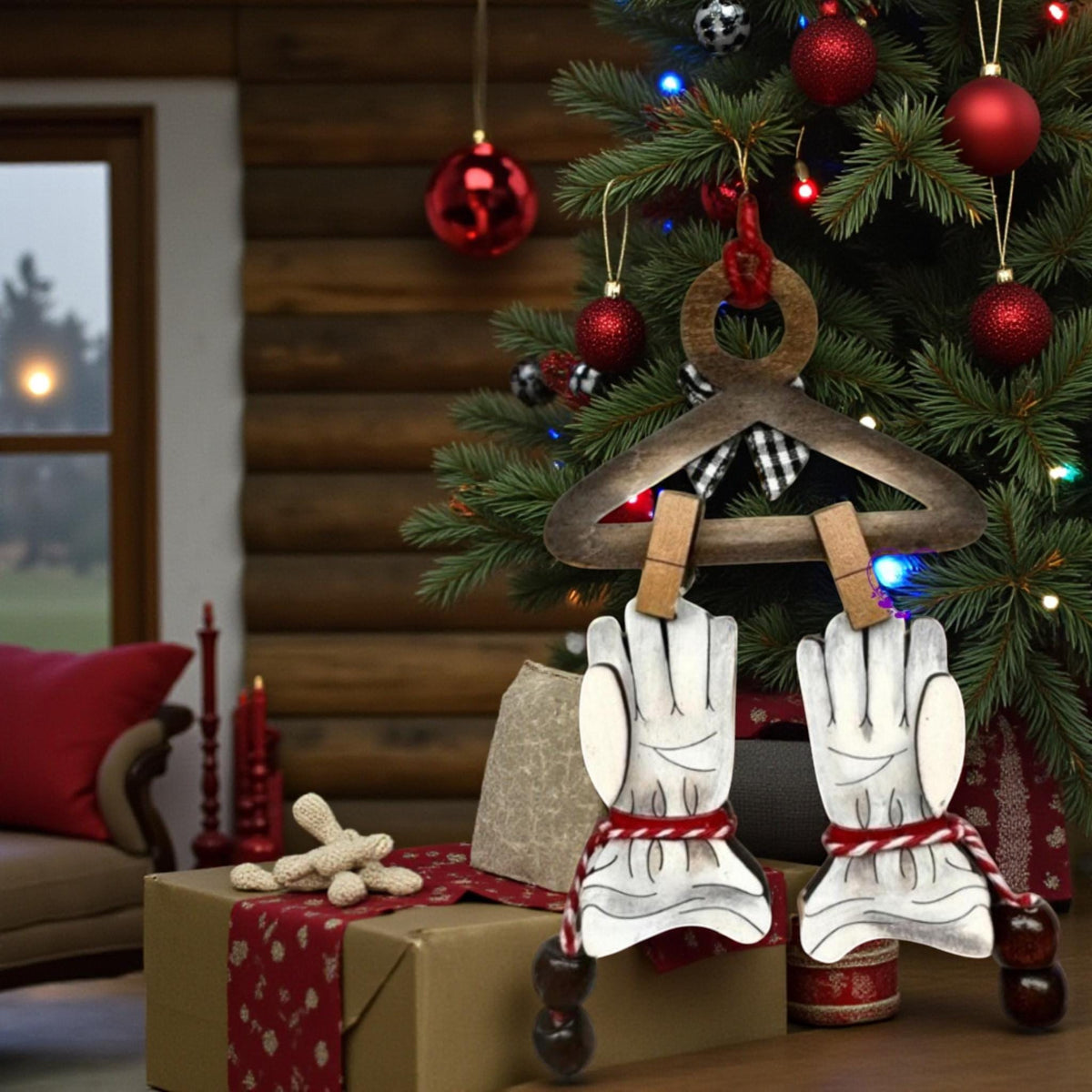 Santa's Gloves Ornament