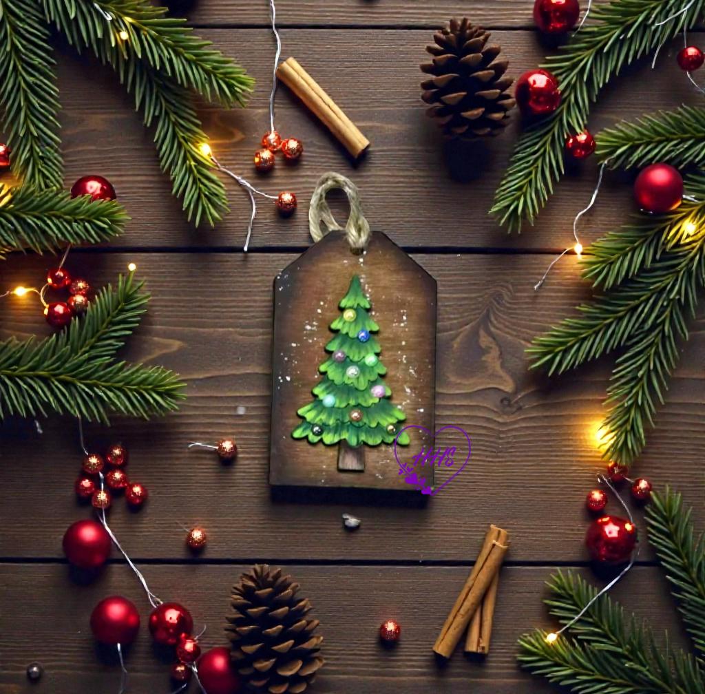 Rustic Christmas Tag Ornament Set – Festive Layered Holiday Collection (6 Designs)