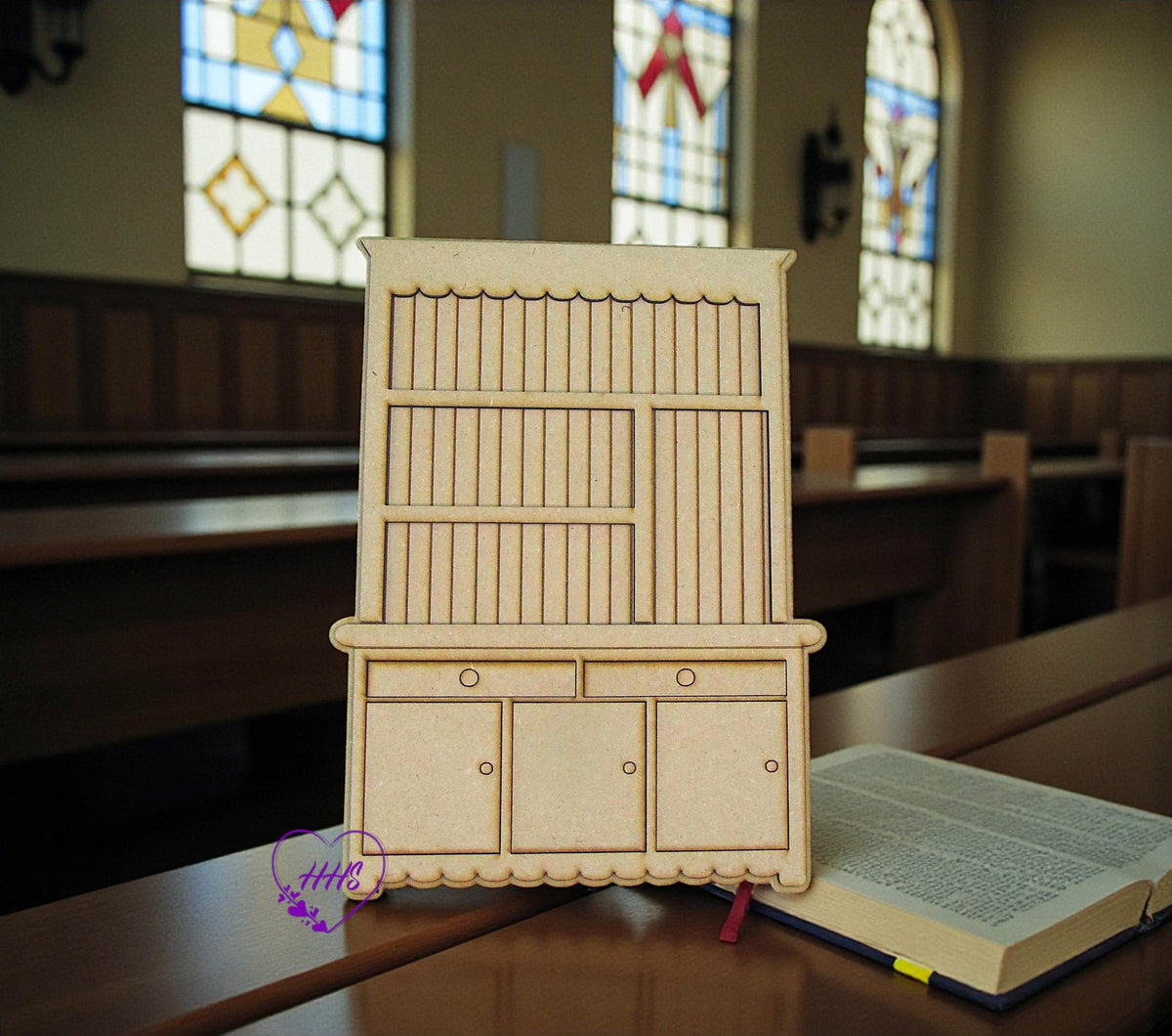 Faith Hutch – Unfinished MDF DIY Décor Set