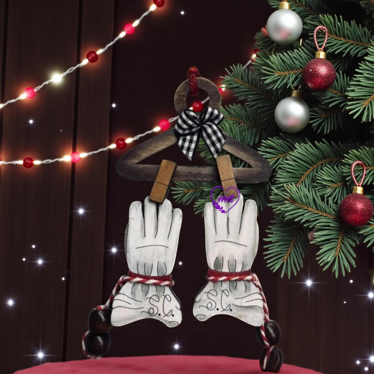 Santa's Gloves Ornament