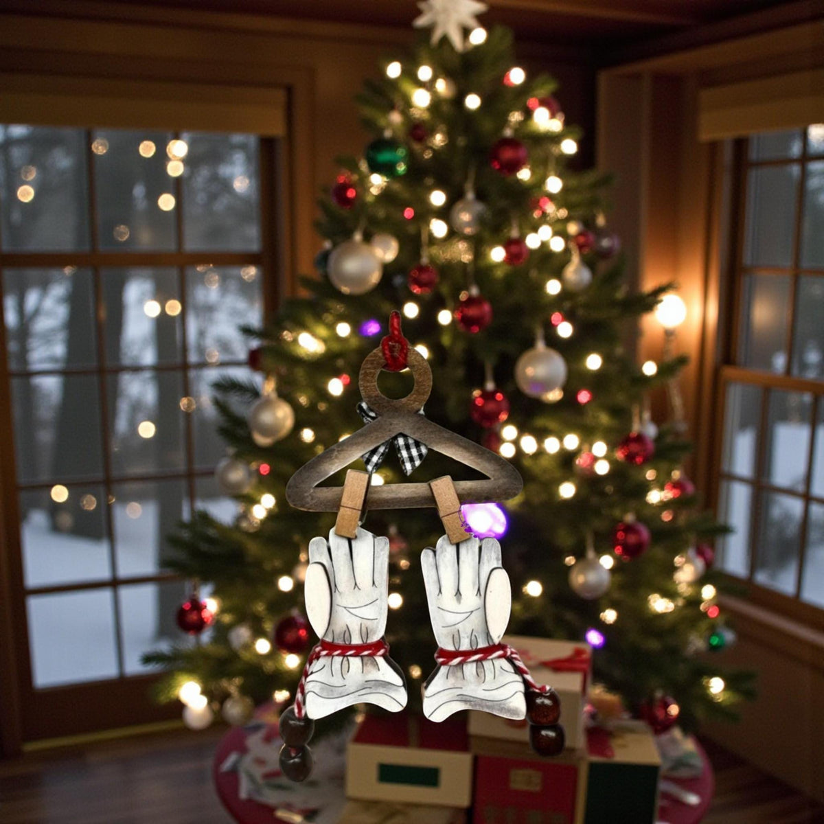 Santa's Gloves Ornament