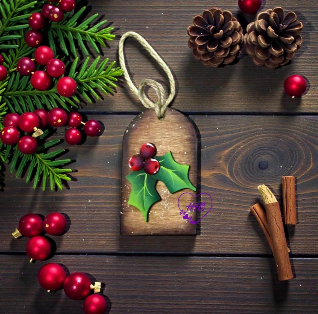 Rustic Christmas Tag Ornament Set – Festive Layered Holiday Collection (6 Designs)