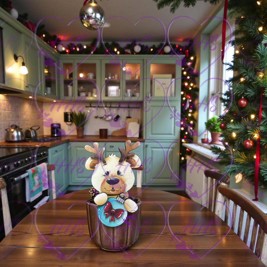 MDF Reindeer Bear Interchangeable Insert