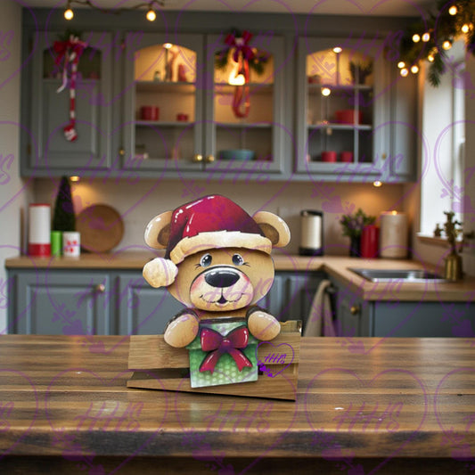 MDF Christmas Bear Interchangeable Insert