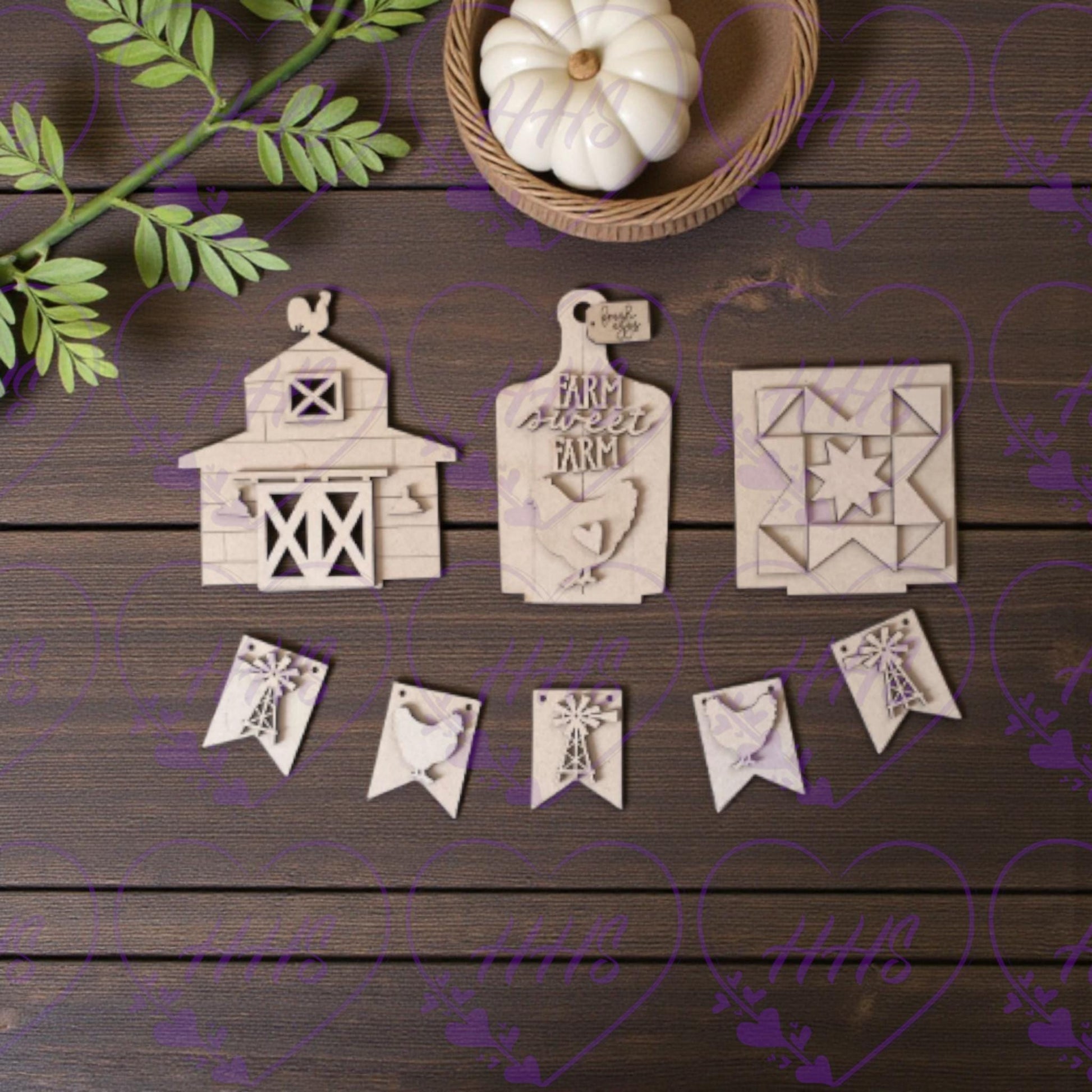 Farmhouse Bench Insert