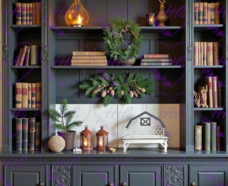 DIY MDF Farmhouse Barn Shelf Sitter Kit: Unfinished Wood Decor