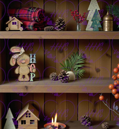 Unfinished Hop Bunny DIY MDF Spring Decor – Craft Cutout