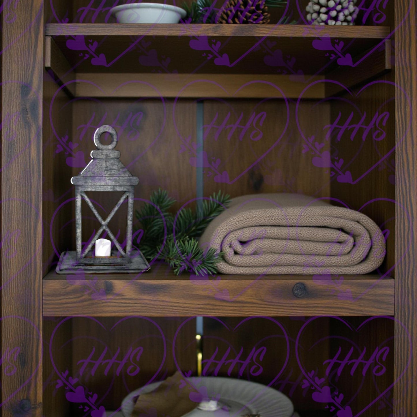 Rustic Lantern Base – Cozy Charm for Every Season