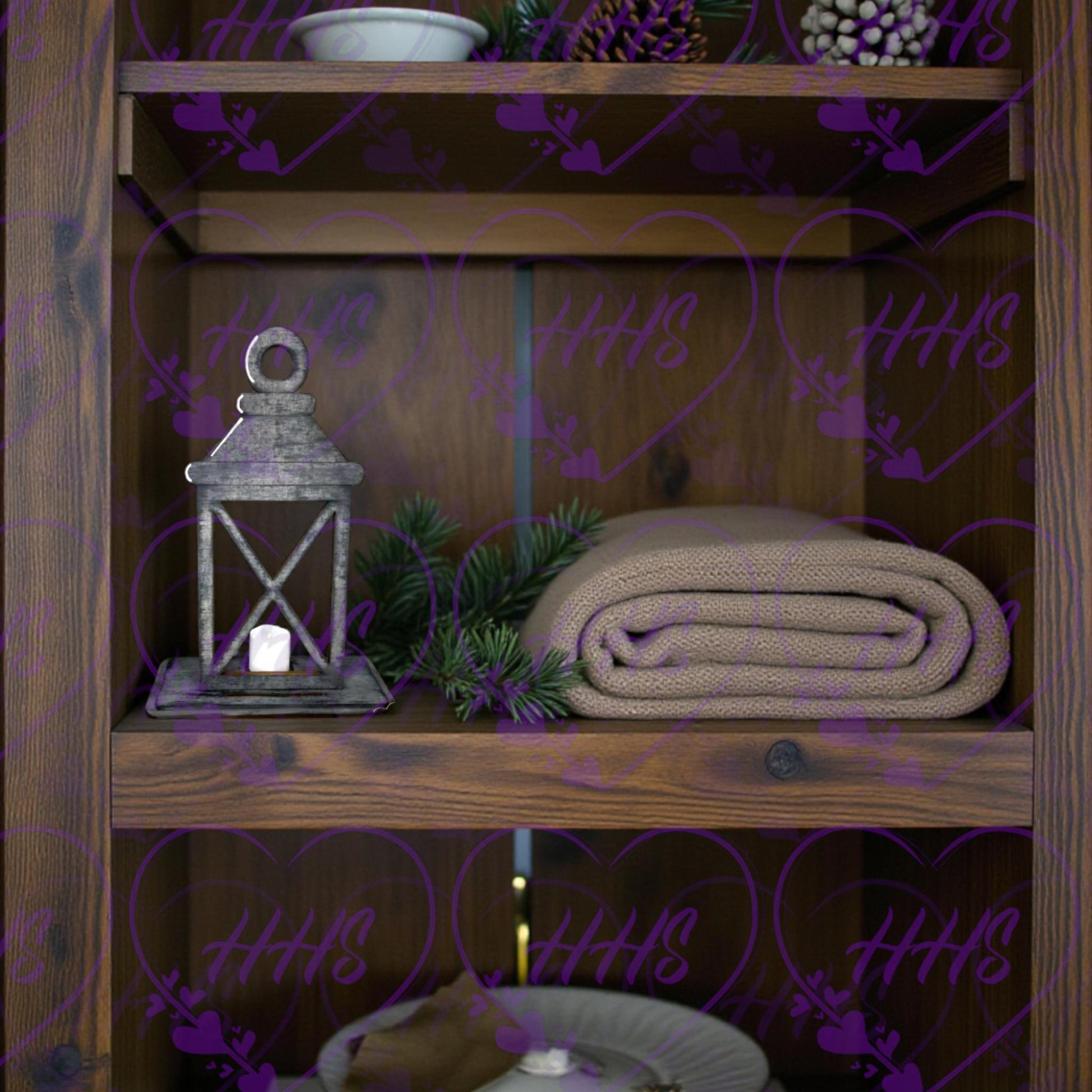 Rustic Lantern Base – Cozy Charm for Every Season