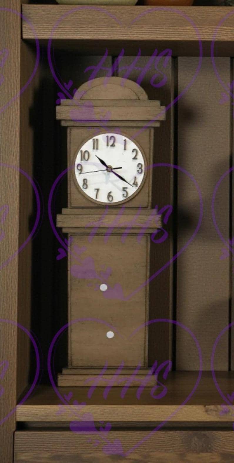 Unfinished MDF Grandfather Clock Kit 26 Inch DIY Wood Blank Paint Your Own Tabletop Farmhouse Decor