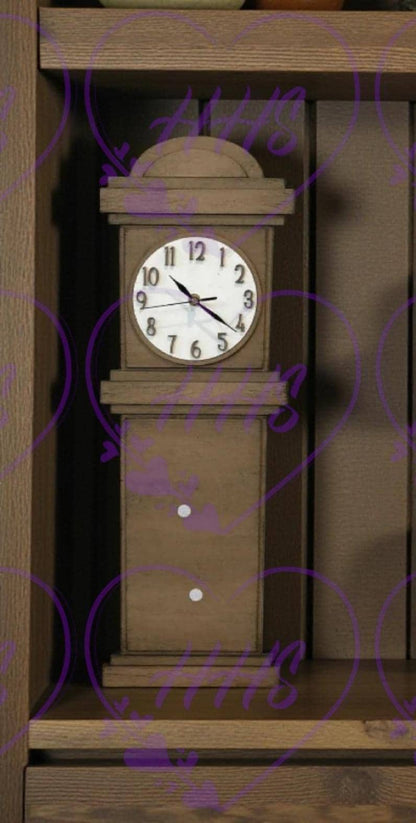 Unfinished MDF Grandfather Clock Kit 26 Inch DIY Wood Blank Paint Your Own Tabletop Farmhouse Decor