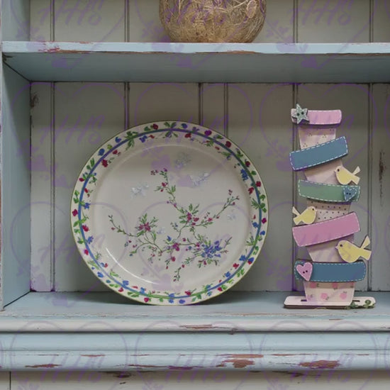 Unfinished Stacked Spring Flower Pots Decor | DIY MDF Craft Kit
